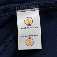 Étiquettes personnalisées en satin imprimées avec logo, étiquettes pliées pour vêtements et accessoires