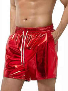 Pantalones Cortos Cargo de Lona y Cuero para Hombre, Cintura Media, con Cordón, Transpirables, Impermeables, Ecológicos, de Secado Rápido, con Bolsillos, Cortos - Product Image 4