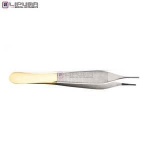 Pinzas Manuales ADSON con Puntas Serradas TC Quirúrgicas 4.75 para Manipulación de Tejidos Delicados, Estándar de Seguridad MOL, Instrumentos Médicos Quirúrgicos - Product Image 4
