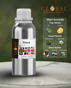 น้ำหอมเข้มข้นระดับพรีเมียม กลิ่นหอมติดทนนาน แรงบันดาลใจจาก FIERCE กลิ่นหอมแบบกำหนดเอง กลิ่นหอมหลากหลาย สำหรับใช้ในชีวิตประจำวัน - Product Image 1