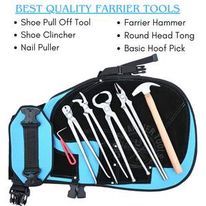 Kit Profesional de Herraje para Caballos con Extractor de Clavos, Martillo, Pinza de Acero, Herramienta para Remover Clavos y Delantal de Herrador - Product Image 3