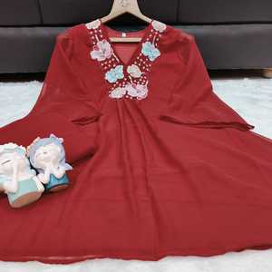 Women's Casual Two-piece Short Set <b>Viscose</b>/Polyester Wide Leg Breathable Summer Finest Detailing Embroidery Designed comfort - Product Image 4