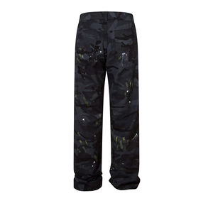 Jeans de Mezclilla para Hombre, Tendencia Actual, Sólidos, Transpirables, Corte Recto Holgado, 100% Algodón, Lavados, para Otoño/Verano, en Venta - Product Image 2