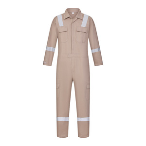 Combinaison de travail unisexe bleu foncé avec bordure orange, bretelles réglables, plusieurs poches, usage industriel, polyester, certifiée CE, personnalisable - Product Image 6