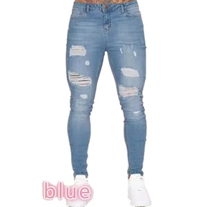 Anti-wrinkle Quick Dry Anti-pilling New Design <b>Men</b> Distressed Trouser <b>Jeans</b> Streetwear Top Quality <b>Men's</b> Distressed Trouser - Product Image 4