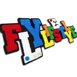 Custom Chenille Letter Patches Embroidered Iron-On Applique for Hoodies Letterman <b>Jackets</b> Hats Clothing OEM Wholesale - Product Image 1