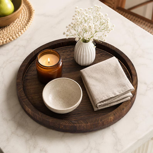 Premium Wooden <b>Serving</b> <b>Tray</b> with Handles, Customizable Solid Wood <b>Food</b> <b>Serving</b> <b>Tray</b> for Home, Restaurant & Hotel - Product Image 4
