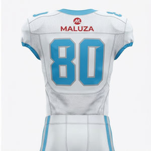 Conjunto de Uniforme de Fútbol Americano Sublimado Personalizado, Manga Corta, Transpirable, con Costuras Reforzadas, Equipación Personalizada para Equipos - Product Image 3