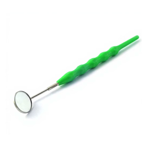 Espejo Bucal Dental con Mango, Color Verde, Instrumento de Limpieza Dental para Examen Oral, Espejo de Doble Cara para Inspección Dental - Product Image 1