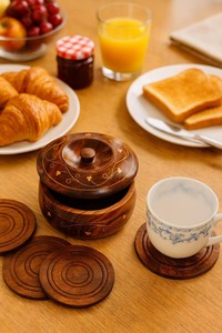 Wholesale Supply Eco Friendly Wooden <b>Coasters</b> for Coffee Tea Cups Reusable Wood <b>Drink</b> <b>Coasters</b> Available for Bulk Quantity - Product Image 3