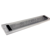 Autocollant décoratif classique en métal argenté pour voiture, logo/emblème, décalcomanie premium pour véhicule, fabriqué à Taïwan, sans garantie