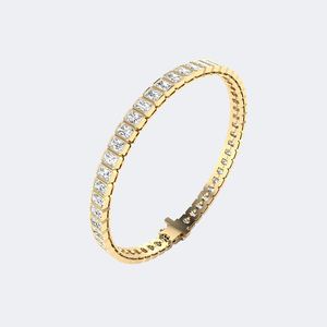 8.00 CTW IGI Certified Heart-Cut Diamond Tennis <b>Bracelet</b> in 10K Gold Plated with VVS2 Clarity E-Color Brilliance Wedding Gift - Product Image 6
