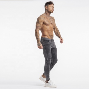 Nuevos Jeans Ajustados de Moda para Hombre, Diseño Moderno, Color Gris Oscuro, Elásticos, Ropa Masculina, Pantalones Ajustados - Product Image 4