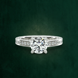 Anillo de Oro Sólido de 18K con Diamantes Redondos Brillantes en Forma de Constelación, Engaste de Puntas, Claridad VS1/VVS1, Personalizado OEM - Product Image 3