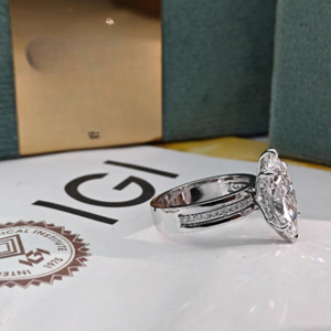 Elegante Anillo de Compromiso con Diamante Cultivado en Laboratorio, Corte Marquesa, para Mujer, Certificado IGI, Oro de 14K, Joyería de Lujo para Boda, Regalo - Product Image 6