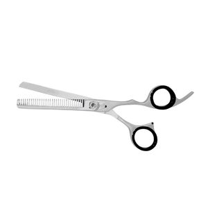 Hair Thinning Scissors with Black Finger Rings Professional Barber <b>Shears</b> Stainless Steel Texturizing Scissors - Product Image 3