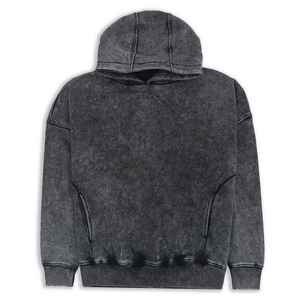 Premium Quality Acid Wash Fleece Oversized Hoodie and Sweatpants Set Casual Sports Acid Wash Tracksuit for Men High Demanding - Product Image 4