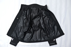 Lightweight and comfortable motor <b>bike</b> <b>jacket</b> with stretch softshell material removable thermal lining and hood - Product Image 3