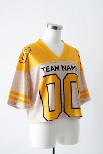 Ropa Deportiva para Adultos, Impresión de Nombre de Equipo, Servicio OEM, Jersey de Fútbol Americano de Malla, Jersey de Fútbol para Hombre, Personalizado, Corte Cuadrado - Product Image 4