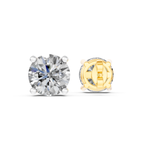 Boucles d'oreilles en or massif 14K 9K 10K 18K avec diamants de laboratoire certifiés IGI, fabricant de bijoux fins éthiques RJC ODM OEM, vente en gros EA501914 - Product Image 2