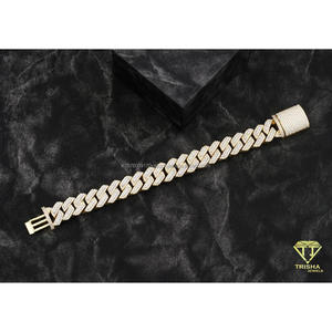 Fully Iced-OutLab Grown Cuban Chain Bracelet with Premium Jewelry Craftsmanship and Maximum Sparkle - Product Image 4