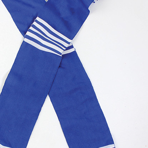 ผ้าพันคอไหมพรมลายทางสีน้ำเงินรอยัล Zeta Phi Beta พร้อมชายครุยสุดหรู ผ้าพันคออะคริลิกเนื้อนุ่มคุณภาพพรีเมียมสำหรับอุปกรณ์สั่งสมพันธุ์พี่น้อง - Product Image 5