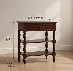 Table console moderne de luxe classique réglable en bois de manguier naturel, design unique pour salon, bureau à domicile, chambre à coucher - Product Image 3