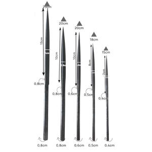 Un juego de 5 limas triangulares Lima de aguja de acero fuerte 150-250mm para la fabricación de joyas, trabajo en madera, artesanía de piedra Precio barato - Product Image 2