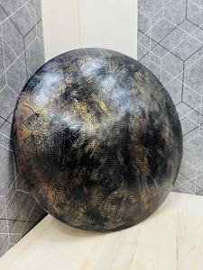 22 Inch <b>Black</b> & <b>Gold</b> Finish Medieval <b>Decorative</b> Shield|Engraved Steel Wall Shield|Antique Warrior & Viking Style Display Shield - Product Image 6