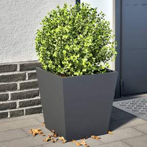 Ensemble de 2 jardinières en acier laminé à froid anthracite pour pots de fleurs et jardinières - Product Image 1