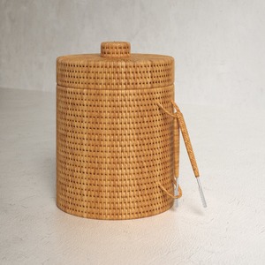 Glacière en rotin tressé à la main, seau à glace, refroidisseur à vin, seau à boissons léger - Product Image 4