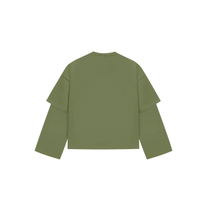 T-shirt homme grande taille en coton double couche à manches longues imprimé de haute qualité - Product Image 6