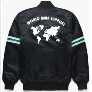 Blouson bomber noir à col montant, fermeture éclair, respirant, coupe-vent, tissu Spandex/Polyester, veste d'hiver décontractée élégante pour homme - Product Image 3