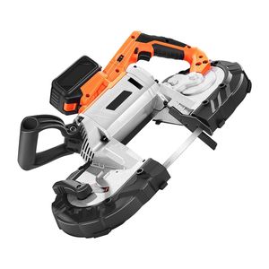 Portable 20V Band <b>Saw</b> Kit 5 Inches Deep Cut AC 110V 360W Brushless Motor 4.0 Ah Battery Cordless Compact Power <b>Saws</b> - Product Image 1