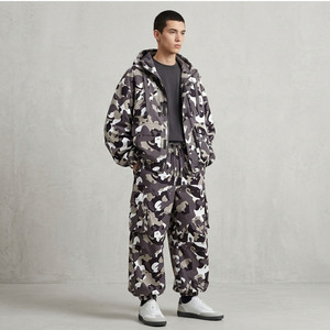 Ensemble de survêtement utilitaire camouflage urbain ODM pour homme, coupe-vent multi-poches à capuche, pantalon cargo Techwear, veste coupe-vent OEM pour homme - Product Image 5