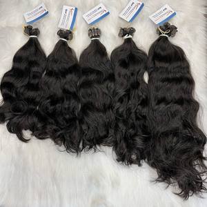 VENTA FLASH 40% WAVY Extensiones de cabello humano de doble trama Virgen Remy Cutícula alineada Trama de cabello - Product Image 2
