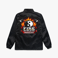 Veste bomber personnalisée avec logo, veste de coach pour hommes, veste de baseball en satin pour hommes, veste de sport pour équipe