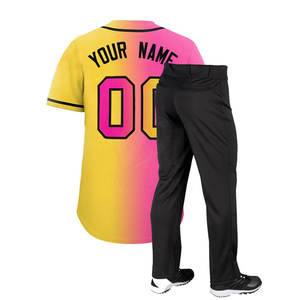 Uniforme de Béisbol de Último Diseño y Nuevo Estilo, Uniforme de Béisbol de Color Sólido de Primera Calidad para Venta en Línea - Product Image 2