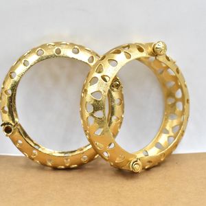 <b>indian</b> fashionable trending handmade designer goldplated brass western look openable <b>bangle</b> for girls and women - Product Image 1