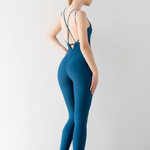 Combinaison de yoga légère et personnalisable pour femme, nouvelle collection, couleur unie, vente en gros - Product Image 6