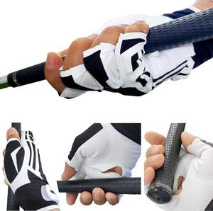 Sun Protector Golf Glove Light Hand Premium Synthetic Half Finger UV-Cut Nonslip Power Grip No Twist - Product Image 3