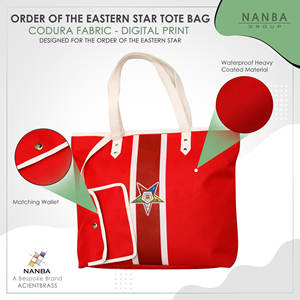 OES Tote <b>Bag</b> Codura & Poly-<b>Vinyl</b> Shoulder <b>Bag</b> with Zipper Closure & Embroidery Waterproof Material & OES Emblem Design - Product Image 5