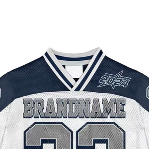 Custom High Quality Oversized Mesh Sport Baseball Football Short Sleeve Sports Jersey for Men-Customizable Colors & Sizes - Product Image 5