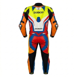 Combinaison en cuir personnalisée pour la course moto, fabricant OEM, vente en gros, équipement de protection pour motards, vêtements pour la moto, équipement pour la course sur circuit - Product Image 2