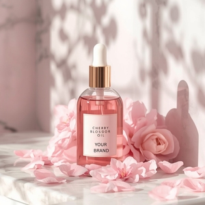 น้ำมันอาบน้ำและครีมอาบน้ำกลิ่นดอกซากุระแบบยูนิเซ็กซ์ สีชมพู - Product Image 2