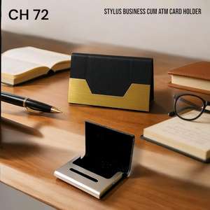 Estuche metálico portátil para tarjetas de visita y tarjetas ATM, diseño de maleta, acabado cepillado, hecho a mano, personalizado, tipo billetera - Product Image 6