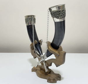 Cuerno para beber barato hecho a mano | Cuerno para beber de cerveza medieval vikingo natural 100% - Product Image 3