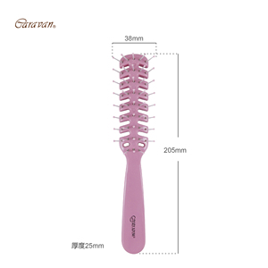 Brosse à cheveux démêlante en nylon antistatique en forme de nervure - Product Image 2