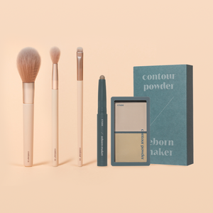 Set Sconto Cool per il Trucco Ombreggiante con 3 Pennelli (Mento, Naso, Occhi) - Pacchetto Completo per Ombreggiatura, Illuminazione e Ricostruzione - Product Image 1