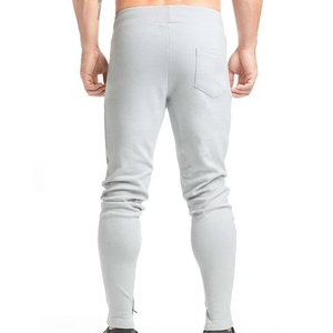 Pantalon de jogging formel pour homme en toile avec poches, taille mi-haute élastique, léger, en polyester et coton, coupe large - Product Image 2